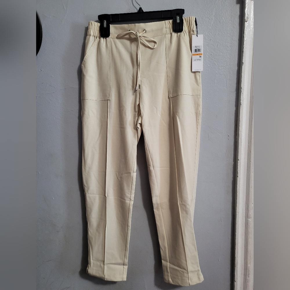 NWT Calvin Klein cropped linen pants